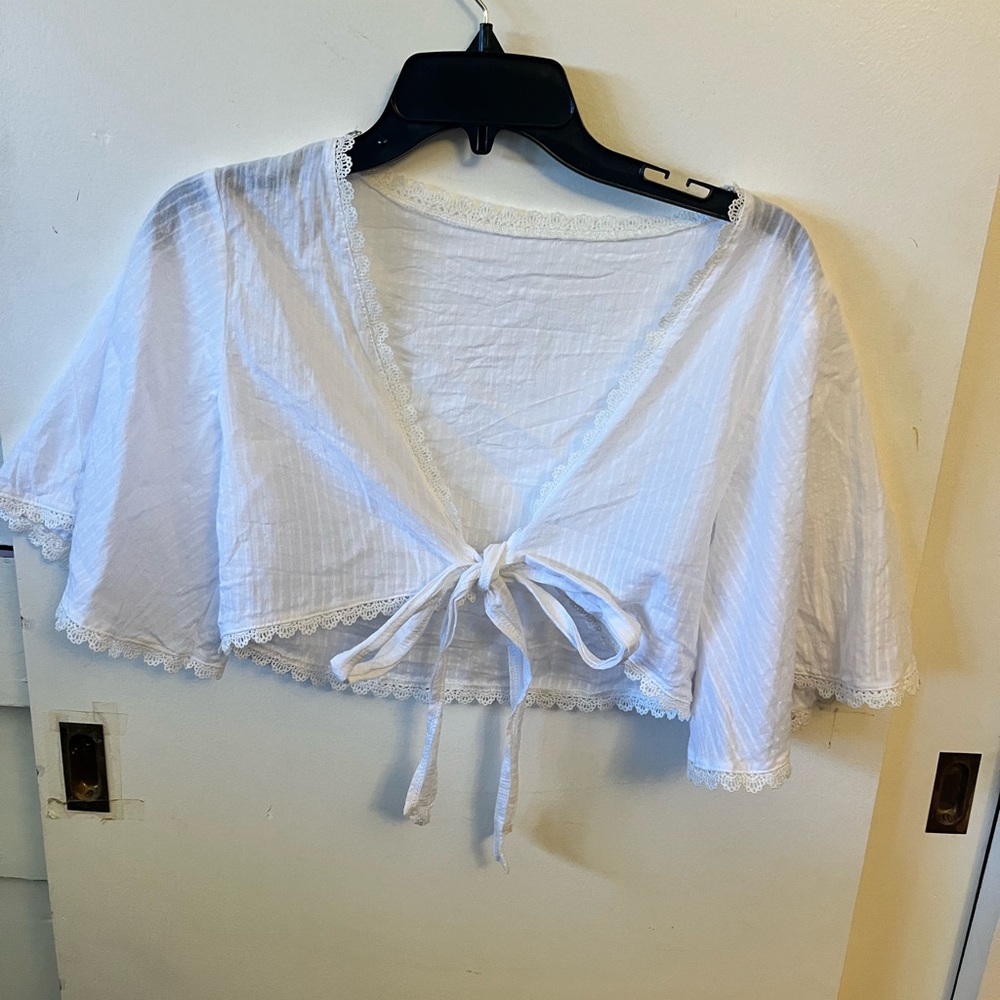 Shein Crop Top Wrap Top Cover